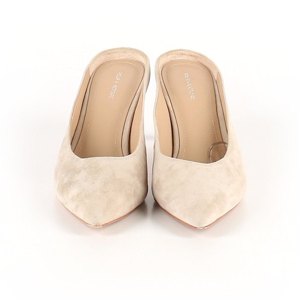 Pour la Victoire Suede Mule Pumps (9)